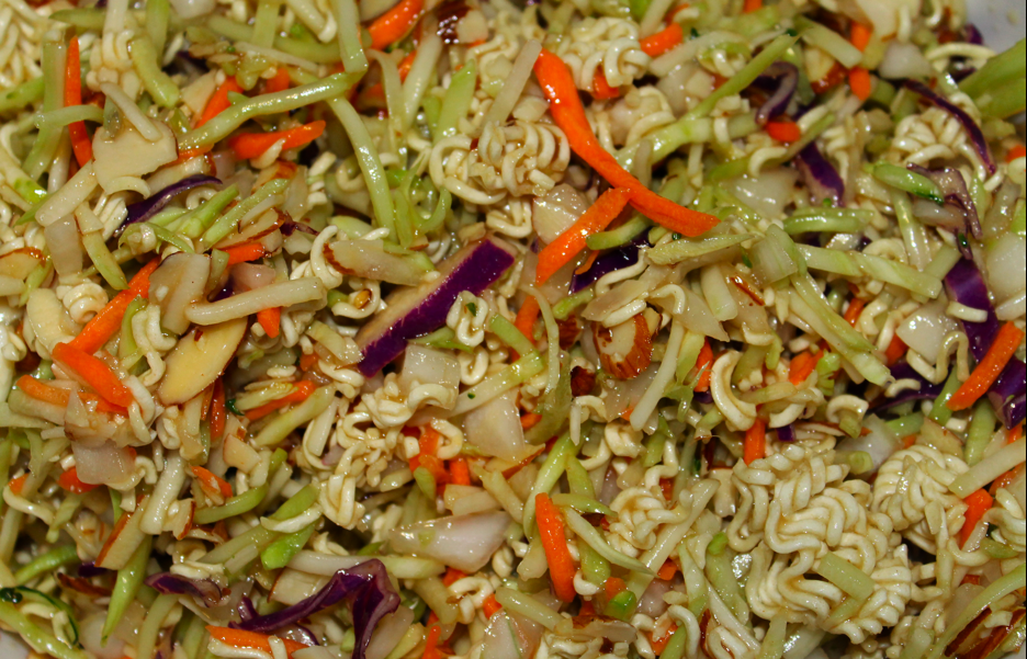 How do you make ramen noodle coleslaw?